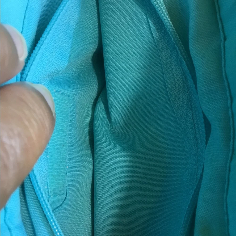 Amanda Smith Handmade Turquoise Ombre Crochet Tote Bag